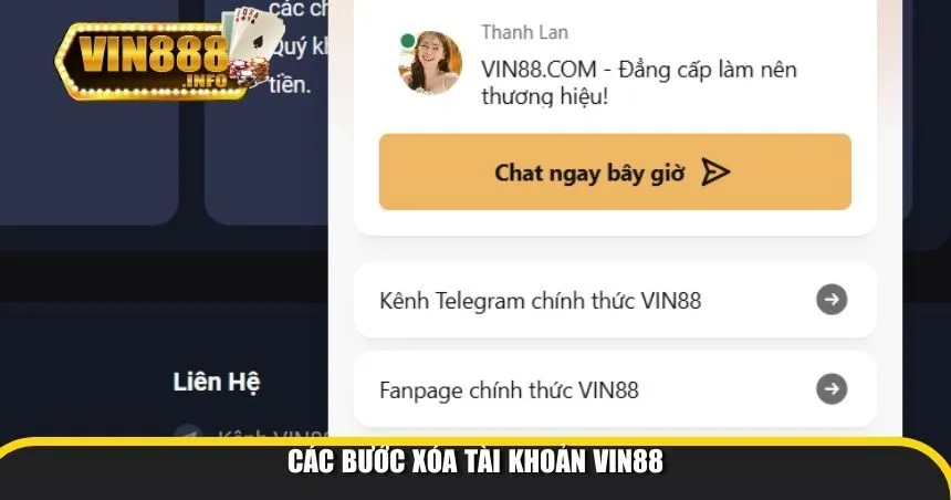 Các bước xóa